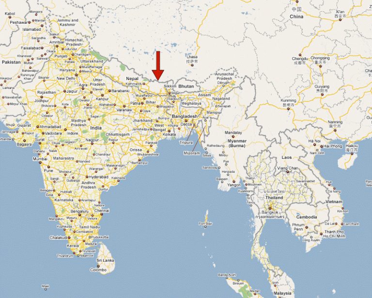 Everest Location Map FutureHandling   Everest Location Map 768x614 